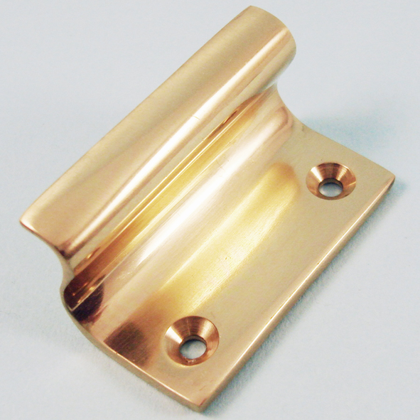 THD180/PB • 50mm • Polished Brass • Flat Finger Sash Lift Handle